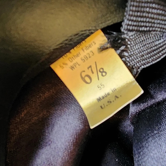 Golden Gate Hat Co, Western Collection wool-blend black hat. - Picture 10 of 16